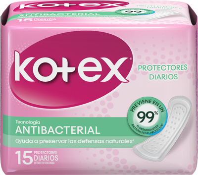 Protector Diario Antibacterial Paquete